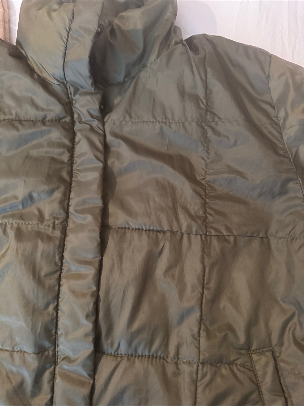 Madewell Olive Green Puffer Jacket - Picture 4 of 6
